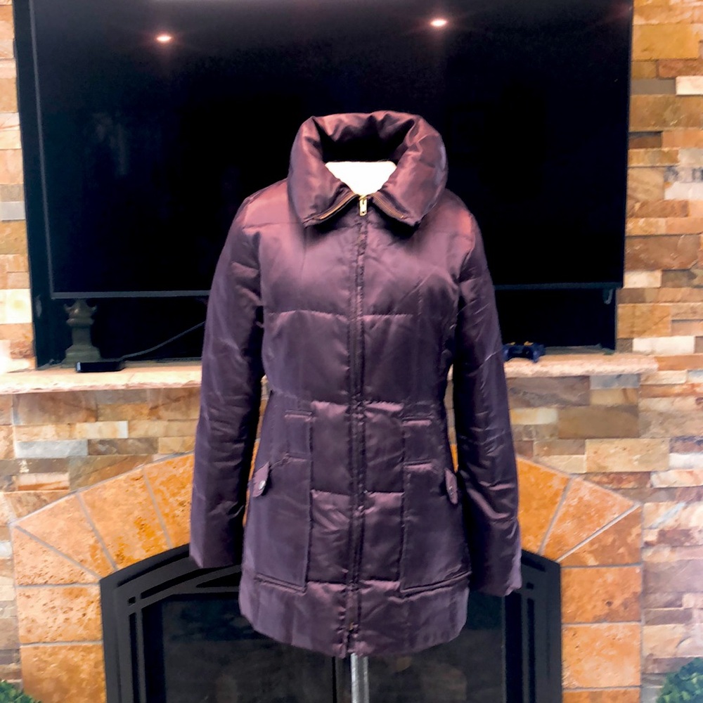 Winter coat size medium purple in good condition